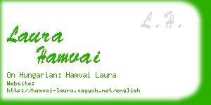 laura hamvai business card